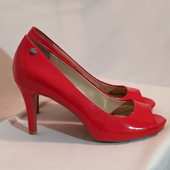 Calvin Klein Shoes - Calvin Klein red patent pumps